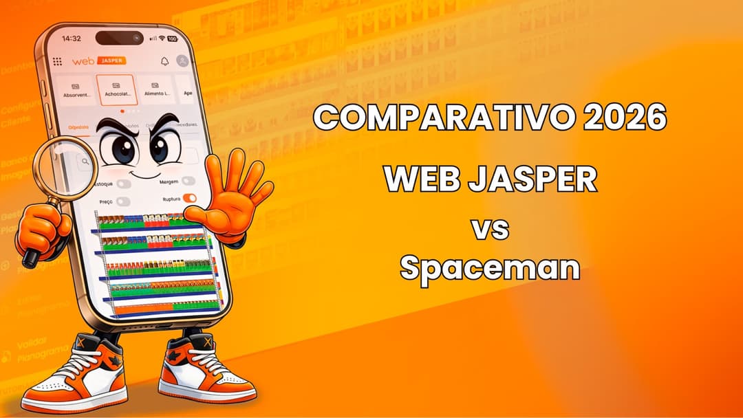 Web Jasper vs NielsenIQ Spaceman: Comparativo Completo de Sistemas de Planograma para o Varejo 2026