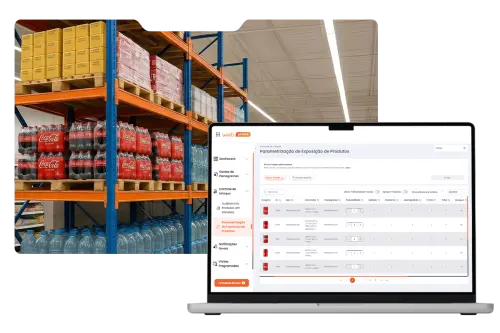 O planograma fala com o seu sistema de supply.